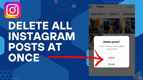 How To Delete All Instagram Posts At Once YouTube