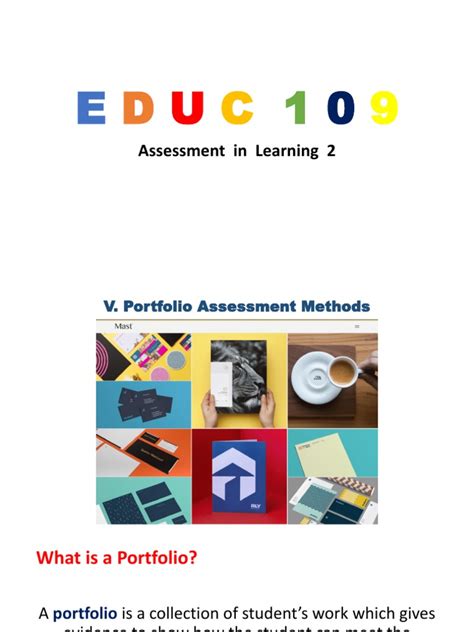 Portfolio Assessment Methods Download Free Pdf Educational