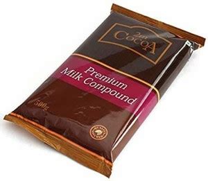 M Cocoa Premium Milk Compound Bar For Baking Dark Chocolate Cake Bar