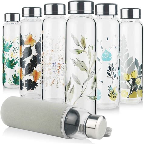 Amazon Reeho Borosilicate Glass Water Bottle Sports Glass