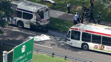 Roosevelt Boulevard Crash 1 Dead 19 Injured After Septa Buses Collide