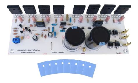 Placa Para Amplificador W Rms Ohms Mono Fonte Frete Gr Tis