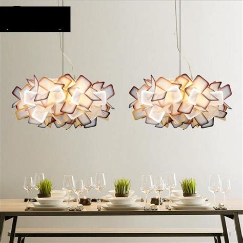 Modern Creative Italy Slamp Clizia Acryl Flower Led E27 2 Pendant Light