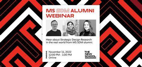 Ms Sdm Mssdm Alumni Webinar Strategic Design Research In The Real