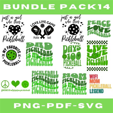 Pickleball Svg Bundle Pickleball Svg Pickleball Shirt Svg Pickleball Mama Svg I Love