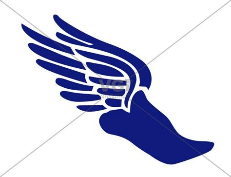 Track Winged Foot Logo Logodix