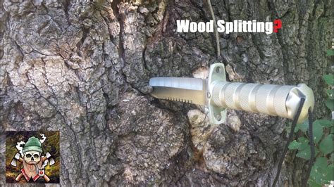 Harbor Freight Survival Knife Upgrade Wood Splitting YouTube