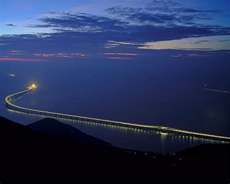 Chinese President Opens Worlds Longest Sea Crossing Bridge