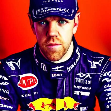 Formula 1 Driver Sebastian Vettel Portrait Stable Diffusion