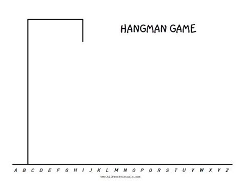 Hangman Game – Free Printable