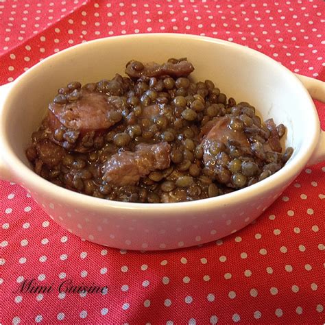 Saucisses Fum Es Lentilles Recette Thermomix Mimi Cuisine