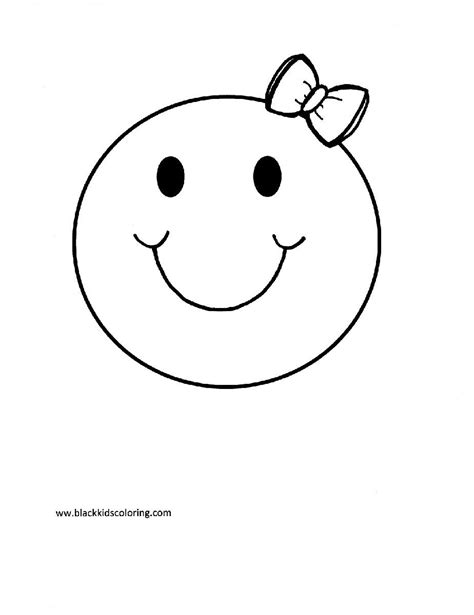 Smiley Face Coloring Sheet