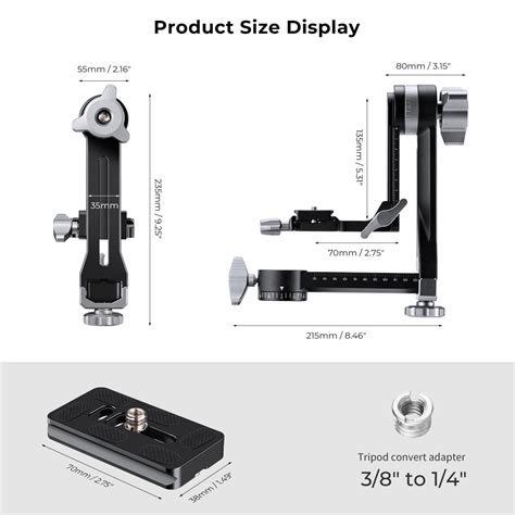 Tripod Gimbal Head Cnc Aluminium Alloy Heavy Duty Panoramic Head