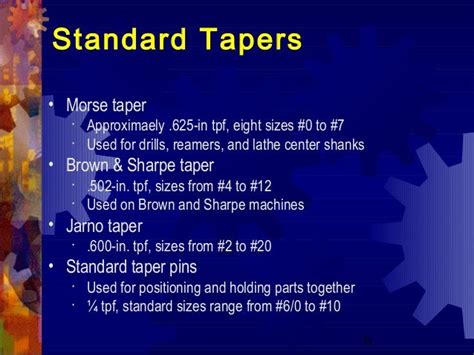 Tapers And Taperturning