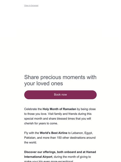 Qatar Airways Create Unforgettable Memories This Ramadan Milled