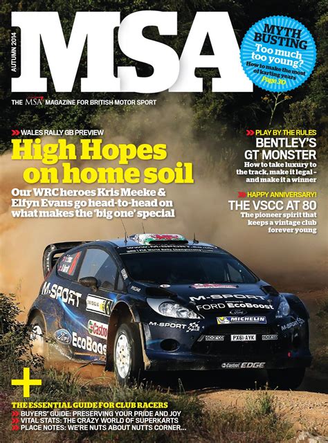 Msa Magazine Autumn 2014 By Motorsport Uk Issuu