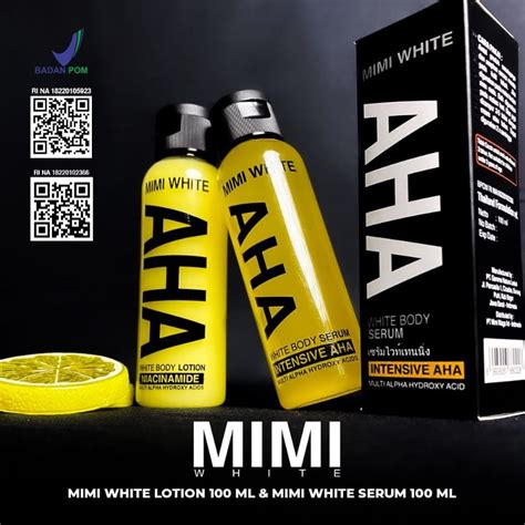 Jual Bpom Original Mimi White Aha Body Whitening Serum Booster Pemutih