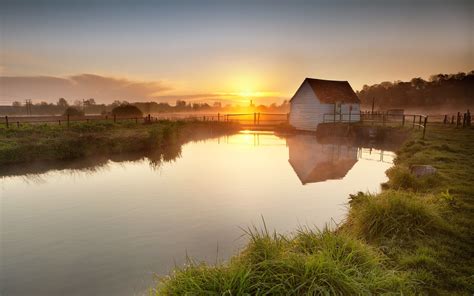 Sunrise Farm Wallpapers - 4k, HD Sunrise Farm Backgrounds on WallpaperBat