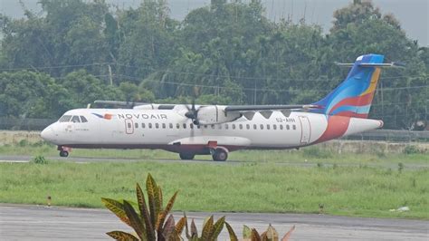 Novoair Atr Taxiway To Terminal Saidpur Airport Youtube