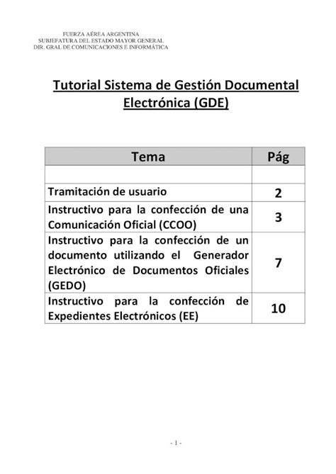 Pdf Tutorial Sistema De Gestión Documental Electrónica Gde Sistema Gde Pdftutorial