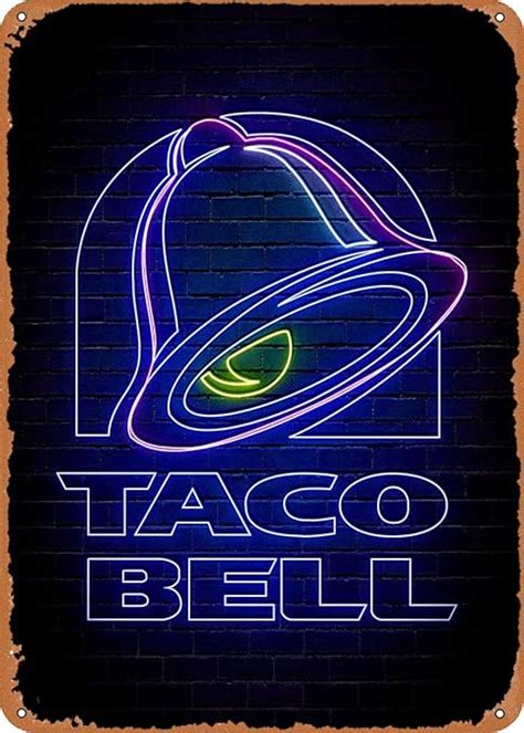 Amazon.com: YFSIGN Taco Bell - Retro Metal Tin Sign Vintage Plaque ...