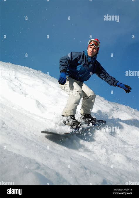 Man Snowboarding Stock Photo Royalty Free Image 5181722 Alamy