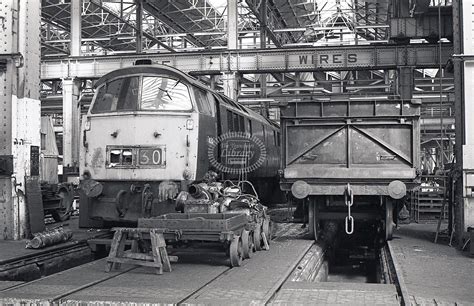 The Transport Library British Rail Diesel Loco Class 52 Western 1030 At Swindon Works In 1976