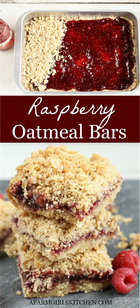 Raspberry Oatmeal Bars Simple To Make A Farmgirl S Kitchen