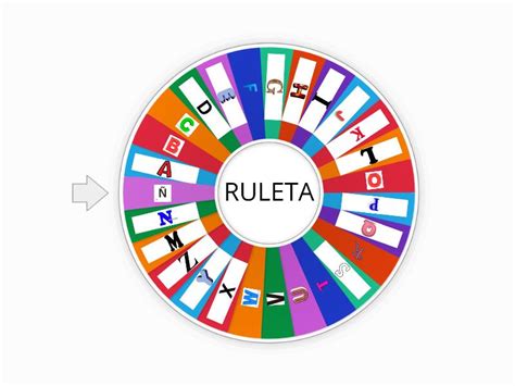 Ruleta De Abecedario Rueda Aleatoria