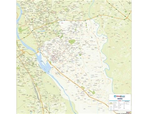 Buy Noida Detailed Map Printed