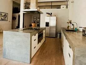 Cocina Con Barra De Cemento Moderna Ideas Incre Bles