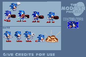 SpriteSheet Modgen Sonic Caones Extras by ThiagoMexYT on DeviantArt