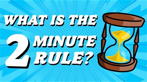 What Is The 2 Minute Rule James Clear Atomic Habits Youtube