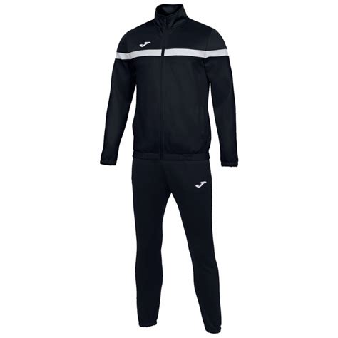 Joma Danubio Tracksuit Set Adults Black Premier Teamwear