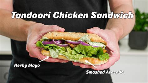 Tandoori Chicken Sandwich Recipe Youtube