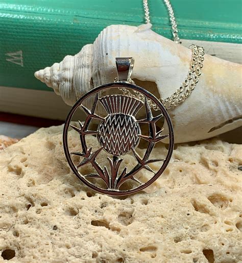 Thistle Necklace, Celtic Jewelry, Scotland Jewelry, Celtic Pendant ...