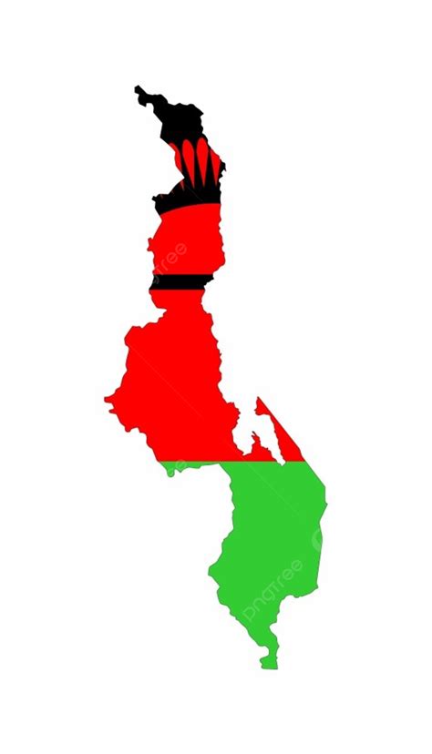 Malawi Country Flag Map Shape National Symbol Photo Background And