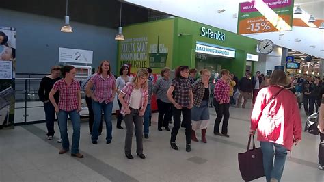 Line Dance Flash Mob Järvenpää Youtube