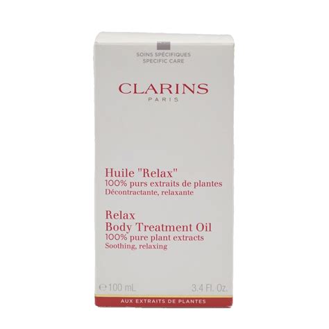 Clarins Relax Body Treatment Oil 100 Pure Plant Extracts Soothing Relaxing 3 4 Ebay