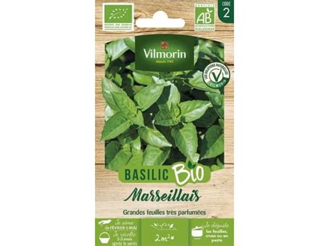 Basilic Marseillais Bio Vilmorin Gamm Vert