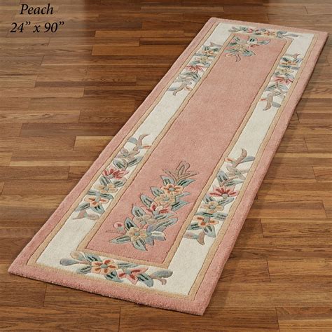 Elegant Corner Floral Ii Wool Area Rugs