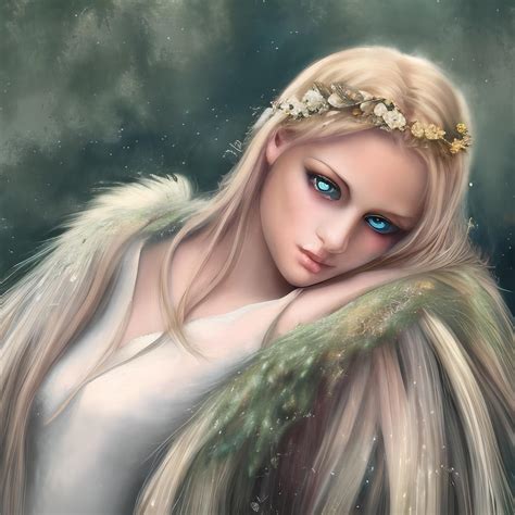 Angel with blue eyes. by Angelheart100 on DeviantArt