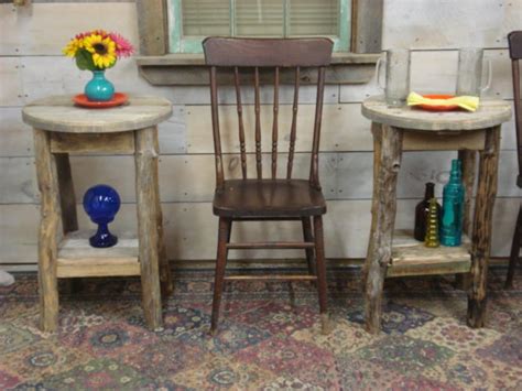 Farmhouse Dining Table Round Driftwood Night Stand 20 - Etsy