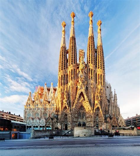 Barcelona Spanien 10 Februar La Sagrada Familia Die