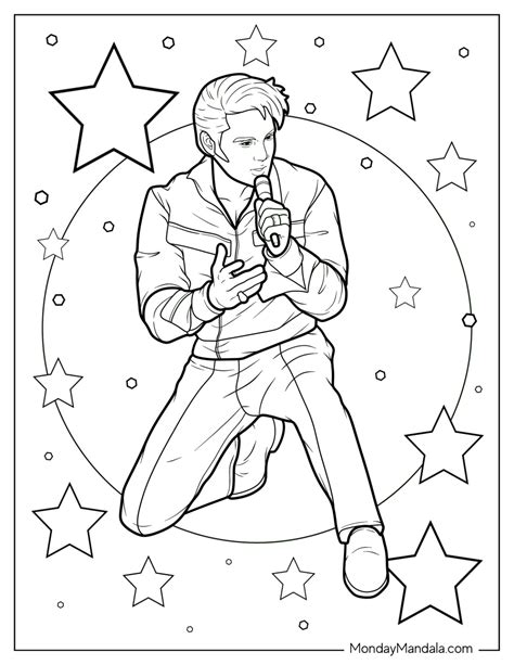 Elvis Coloring Pages Free Pdf Printables