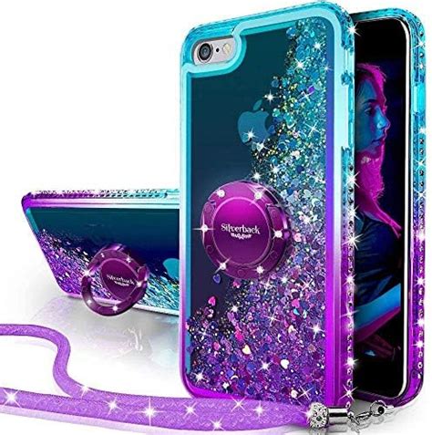 Iphone 6s Case Iphone 6 Case Silverback Moving Liquid Holographic Sparkle Glitter Case With