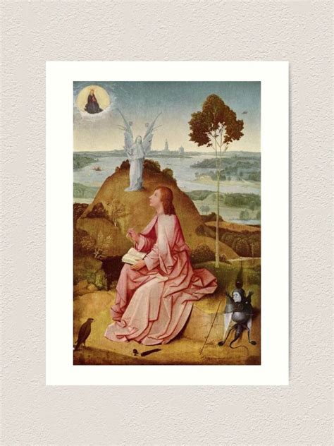 Hieronymus Bosch Saint John The Evangelist On Patmos Art Print For