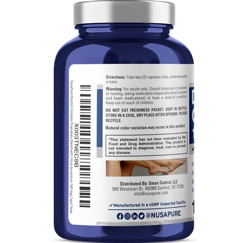 Diosmin Complex Mg Veg Caps Vegetarian Non Gmo Nusapure