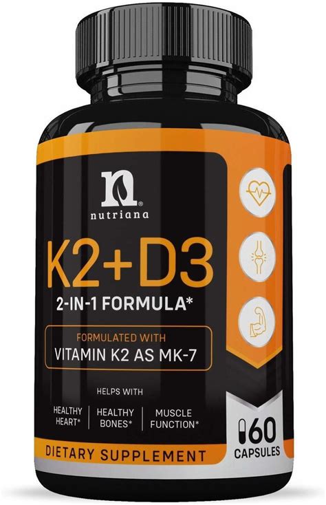 Vitamina K2 Con D3 5000 Iu Suplemento Vitamina D Y K Compl Mercado Libre