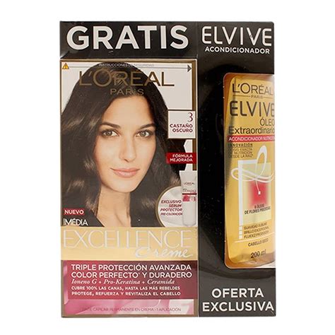 Tinte Para Cabello L Or Al Paris Im Dia Excellence Creme Casta O